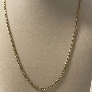 14k gold chain 16” 3mm diamond cut