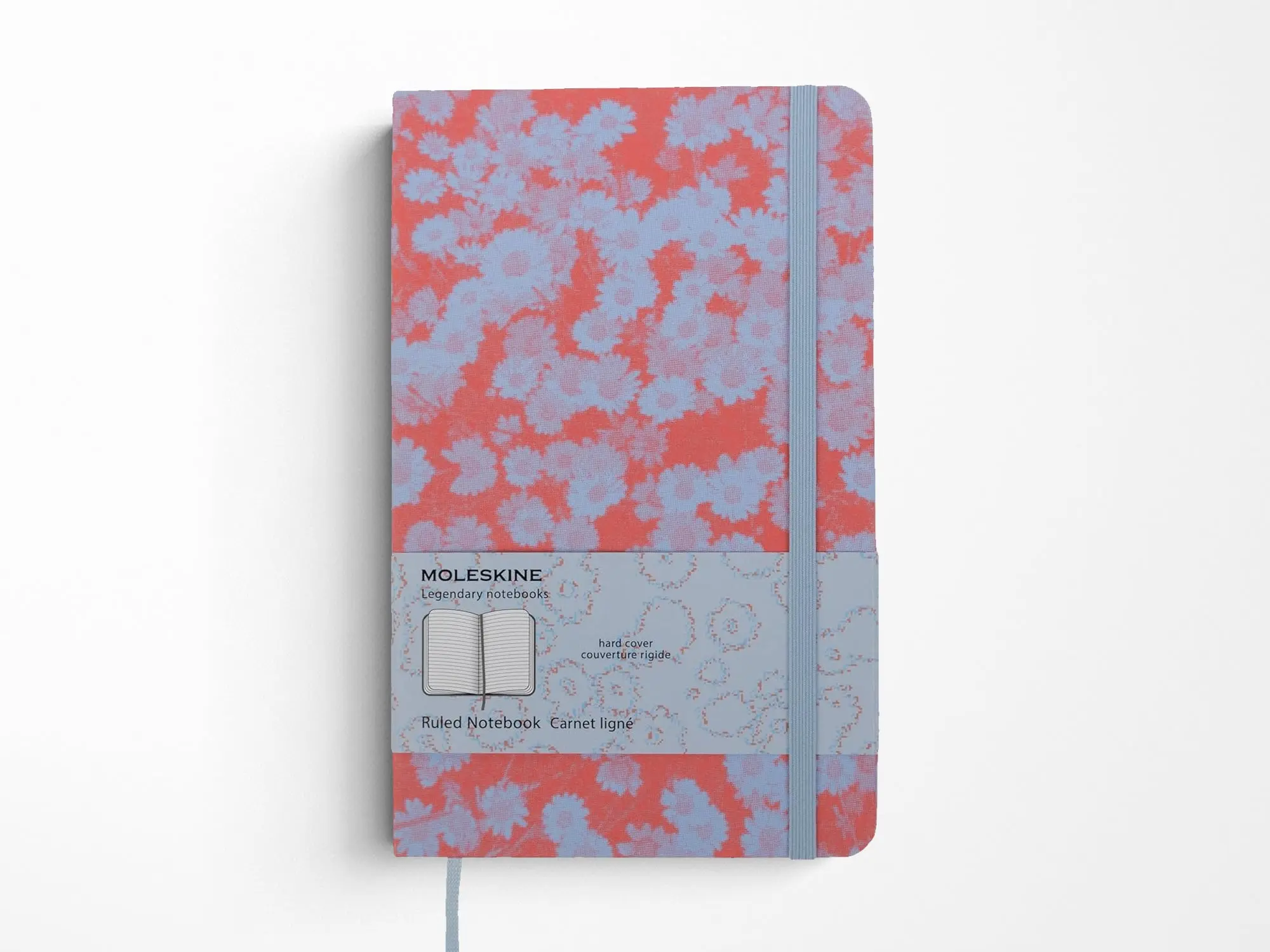 Moleskine Fluorescent Floral Limited Edition Notebook - Red & Lavender
