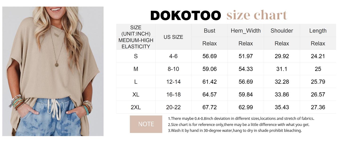 Dokotoo Women's Summer Casual Short Sleeve Solid Color Loose Texture Knit Tunic Tops Blouses with Crew Neck & Side Slits Dokotoo Women's Summer Casual Short Sleeve Solid Color Loose Texture Knit Tunic Tops Blouses with Crew Neck & Side Slits