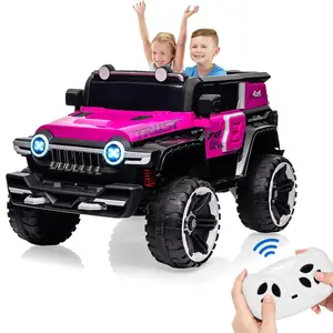 GARVEE 12V Electric Ride-On Car - Powerful 2x25W Motor, 4-Wheel Drive, Stylish Rose Red Design for Young Riders