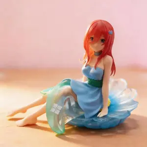 Gotoubun no Hanayome Miku Nakano (Lotus Version) 12cm Anime Figure Model High Quality Detailed Craftsmanship