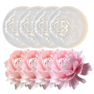 Four piece mini flower silicone mold set, suitable for resin casting, DIY aromatherapy candles, resin crafts, soap, clay and gypsum production. It is an ideal choice for home decoration, Valentine's Day, and Mother's Day gift making