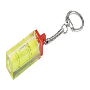 Hillman Plastic Clear Mini Level Key Ring (Pack of 25).