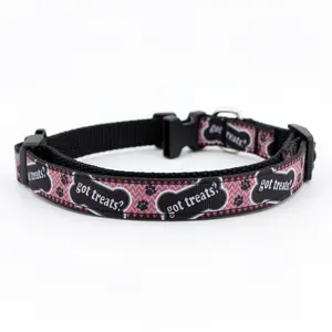 Small Dog Collar – "Got Treats?" | Nylon Puppy Collar Set for Small Breeds