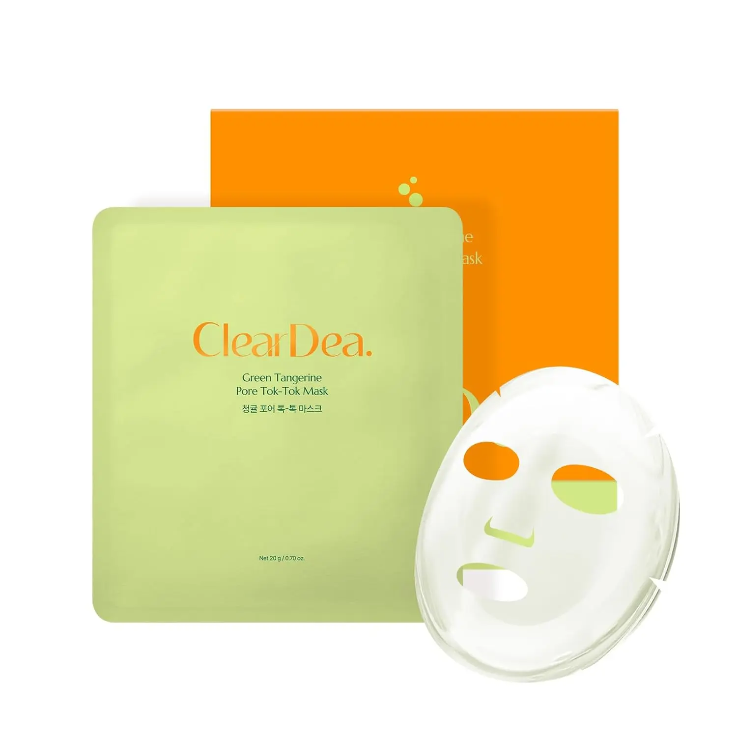 ClearDea Green Tangerine Pore Tok-Tok Mask 20g x 4ea