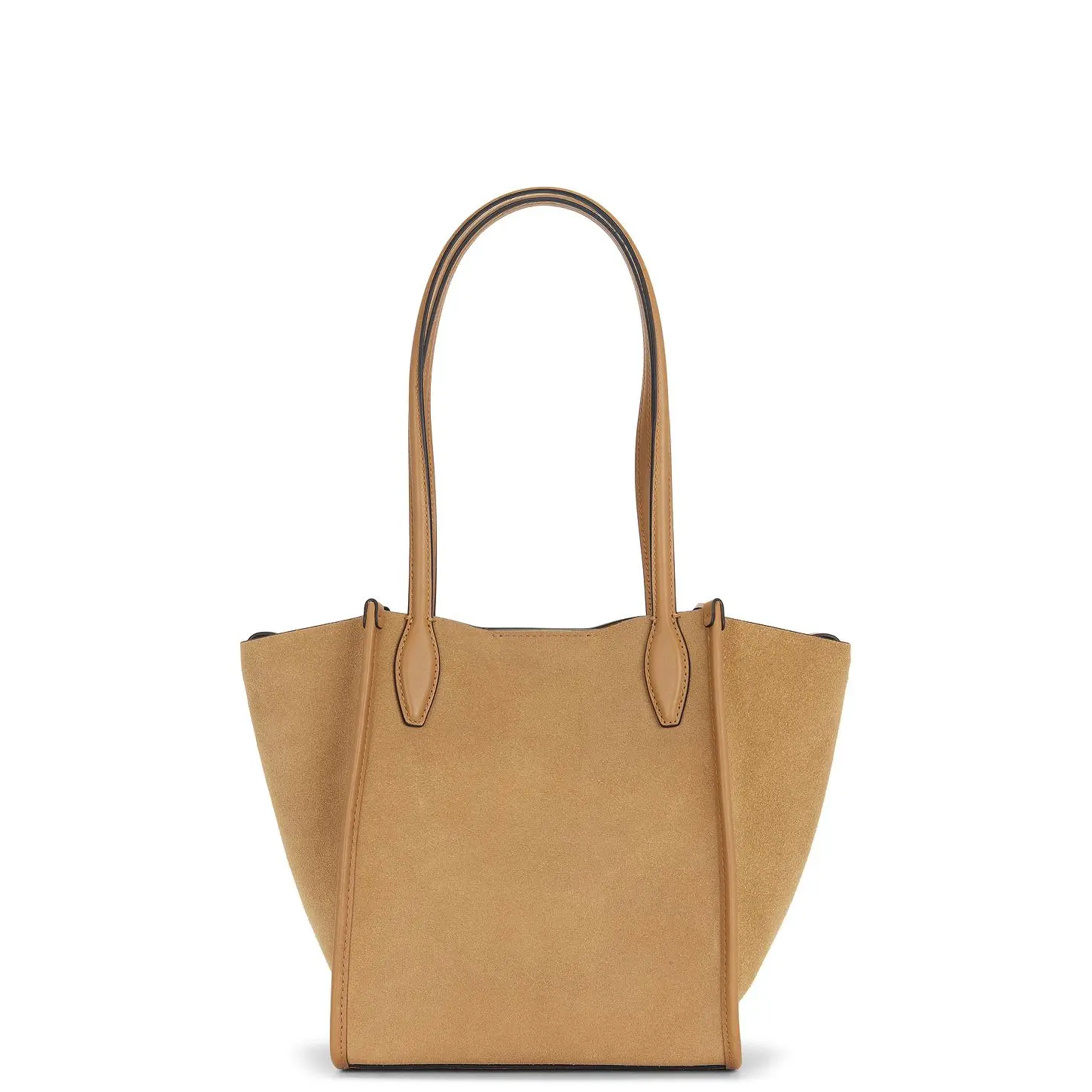 Madewell Small Lexington Tote in Walnut Shell Suede