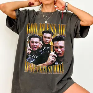Retro 90's Comfort Colors God Bless Me It's F*Cken Summah T-Shirt, Summer Party Fan Bootleg Tee T-Shirt, Gift For Women and Man, Pauly D Jersey Shore Inspired Tee
