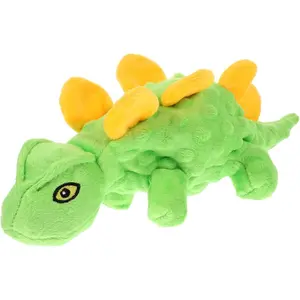 Plush Squeaky Dog Toy Interactive Dinosaur-Shaped Chew Toy for Dogs Stuffed Crinkle Design Engaging Pet Playtime Fun