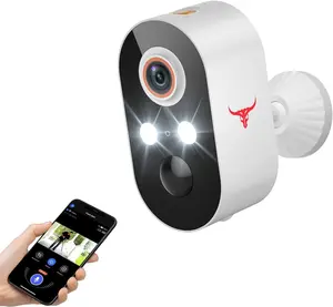 1080P Wireless Security Camera Outdoor, Battery Powered, AI Human Detection, Color Night Vision, 2-Way Audio, IP65 Waterproof, 2.4G Wi-Fi, Cloud Storage