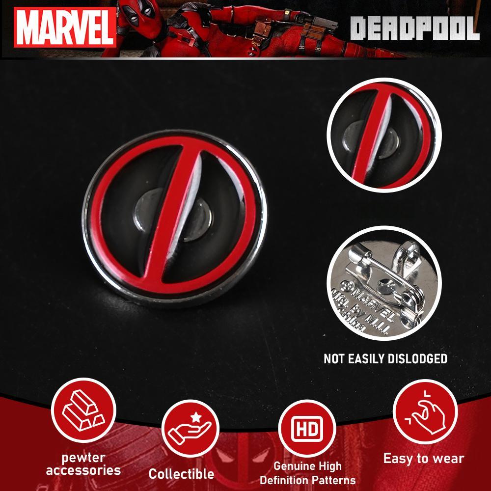 Marvel Deadpool Pin 1PC Official License Collectible Novelty Anime Brooch Backpack Decoration Jacket Lapel Anti-Rust Exquisite Alloy Enamel Gift