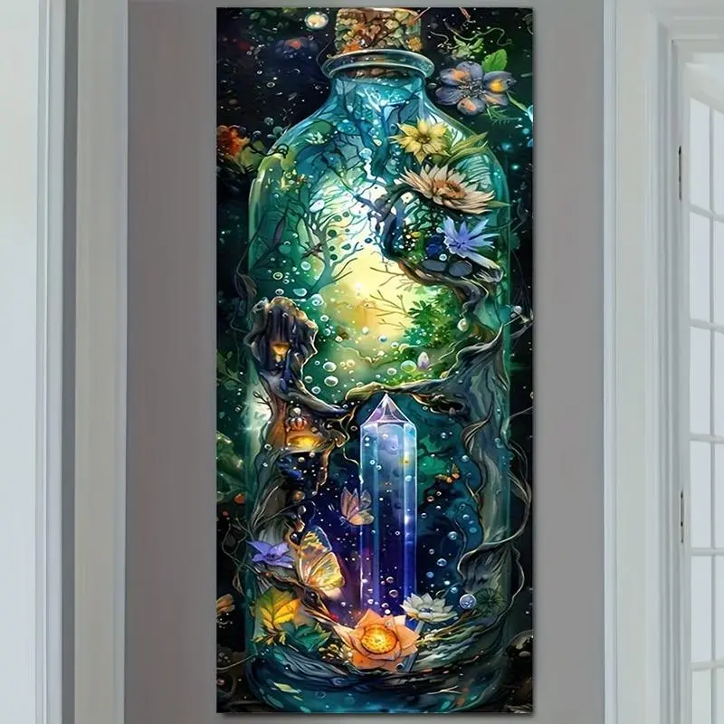 Magic Underwater World Pattern DIY Diamond Arts Colorful Painting Kit without Frame, Diamond Pattern Design, DIY 5D Diamond Arts Colorful Painting Kit, Wall Art Decor for Home Living Room Bedroom
