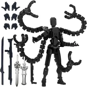 T13 Already Assembled Action Figure Accessories,T13 Multi-Jointed Movable,for Collectors Desktop Decorations t-13 Movability 3D