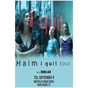 Haim I Quit Tour 2023 Poster