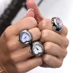 Heart Watch Ring - Adjustable Mini Finger Clock (Y2K Inspired)