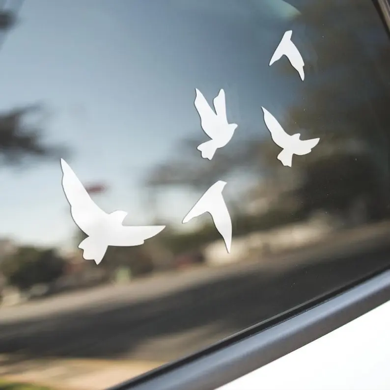 Birds In Flight Vinyl Decal Flying Birds Car Sticker