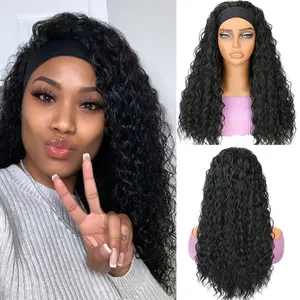 Hot Selling Headscarf Wig African Curly Hair Band Long Curly Hair Synthetic Short Wig Small Curly Hair