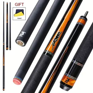 PREDAIDR SP Series 1/2 Split Carbon Fiber Pool Cue | 58" Billiard Cue Sticks Professional Low Deflection Pool Sticks With 3/8 * 8 Pin Joint And 12.5mm Tip Leather Grip