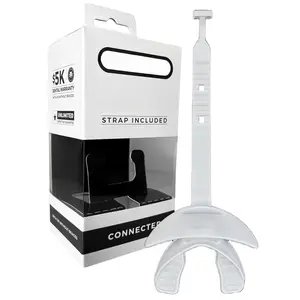Lip Protector Mouth Guard with Connected Strap, Football and Sports Gear, Maximum Oxygen Supply, Mouthpiece Fits With or Without Braces - One Size, White