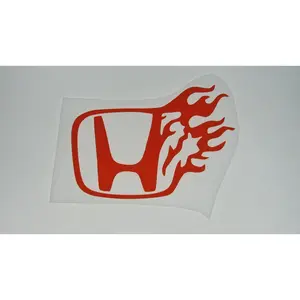 Flaming Honda Decal