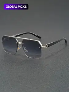 Unisex Vintage Eyeglasses, Trendy Casual Eyewear for Everyday Use, Fashion Accessory for Outdoor Activities, Mirrored Shades