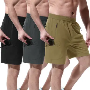 3 PACK GOPUNE Men's Athletic Work Hiking Shorts Lightweight Quick Dry Outdoor Sports Shorts with Pockets