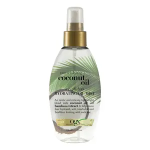 OGX Nourishing + Coconut Oil Weightless Hydrating Oil Hair Mist, Lightweight Leave-In Hair Treatment with Coconut Oil & Bamboo Extract, Paraben & Sulfate Surfactant-Free, 4 Fl Oz Conditioner
