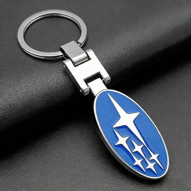 Car Emblem Keychain Zinc Alloy Stylish Keyring Pendant For Subaru STI Impreza Legacy WRX BRZ Forester XV Outback Crosstrek Levorg Exiga Ascent Tribeca