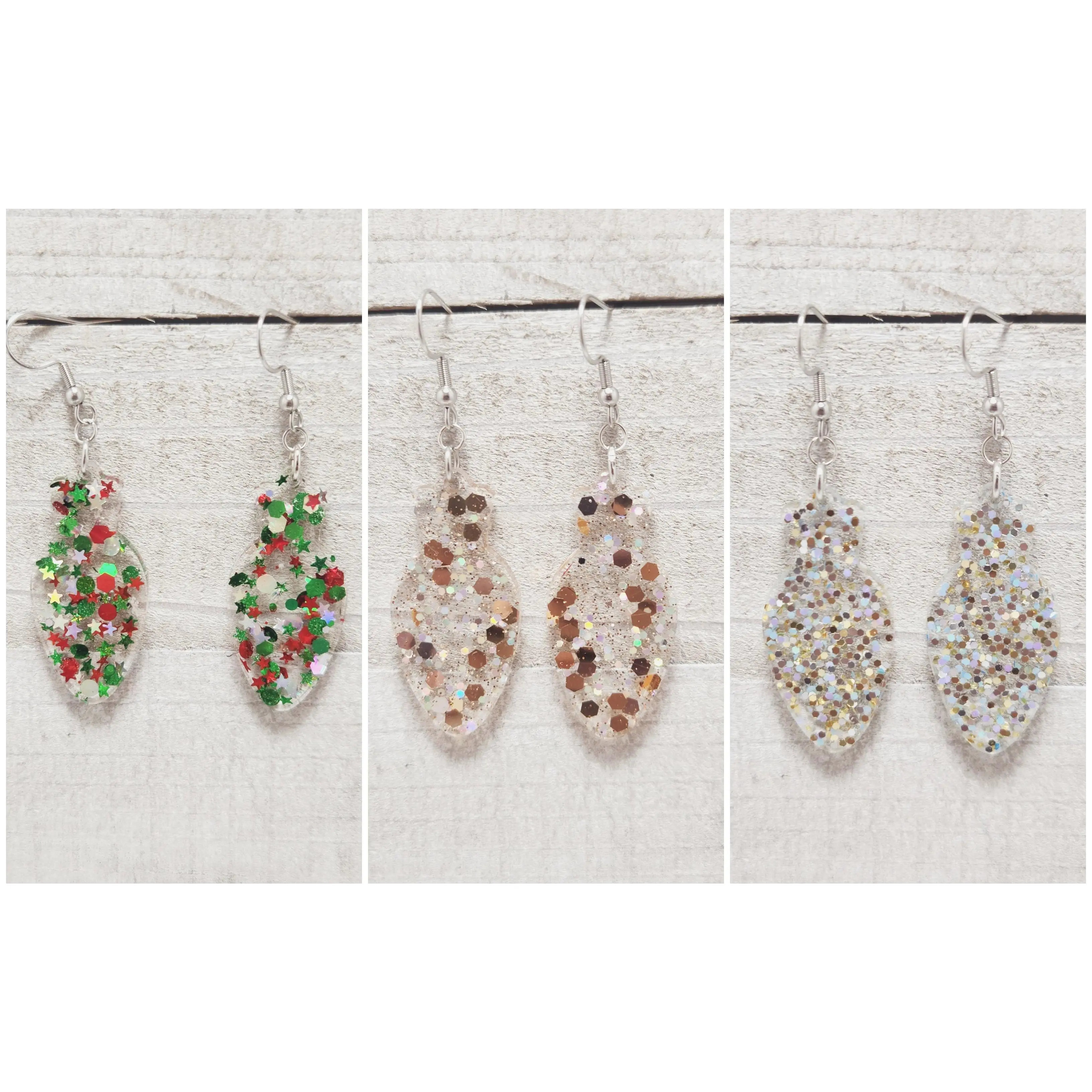 Christmas Light Earrings