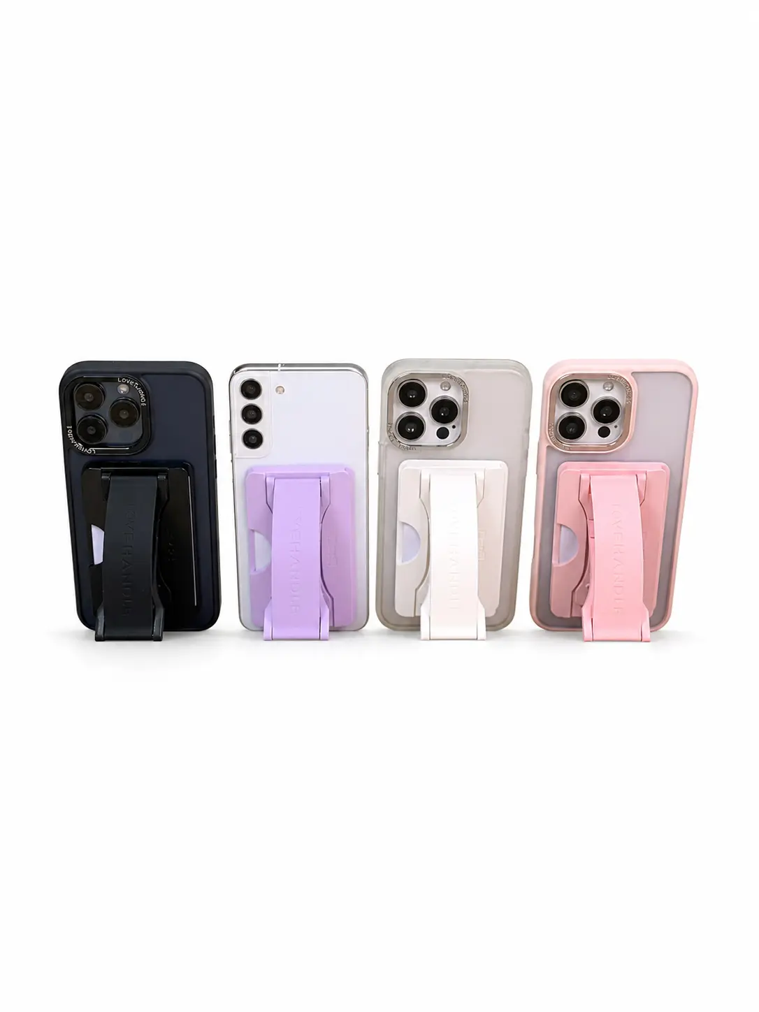 MAGSAFE WALLET SOLID COLORS - Magnetic Phone Grip Handle with Kickstand, Card Holder, Removable Grip Accessory for Phone, Wireless Charging Compatible Smartphone Cellphone