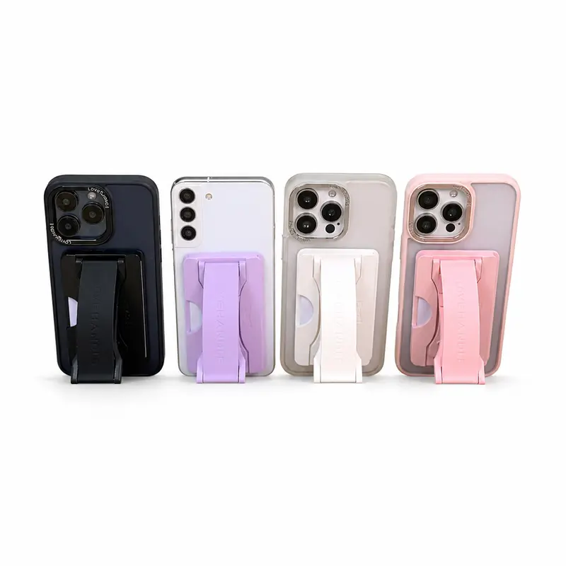 MAGSAFE WALLET SOLID COLORS - Magnetic Phone Grip Handle with Kickstand, Card Holder, Removable Grip Accessory for Phone, Wireless Charging Compatible Smartphone Cellphone