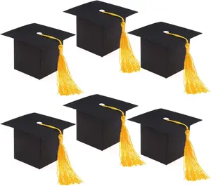 Konsait Graduation Decorations - 30PCS Candy Box DIY Grad Cap Box for Grad Party Favors