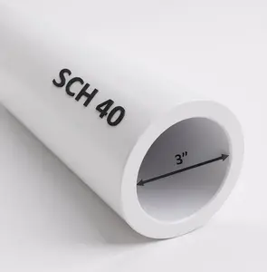 3" Schedule 40 PVC Pipe – Custom Cut Lengths (1FT to 8FT)