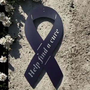 Awareness Ribbon - Metal Ribbon for Home, Garden, or Tribute Displays, Weather-Resistant Tribute to Survivors and Those Who Have Passed