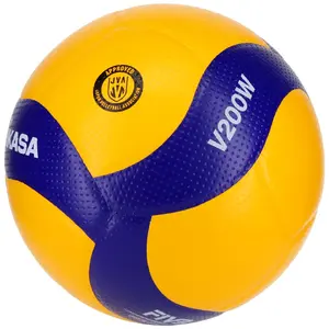 MIKASA V200W-ÖVV Volleyball Blue/Yellow 5 Approved FIVB Aerodynamic