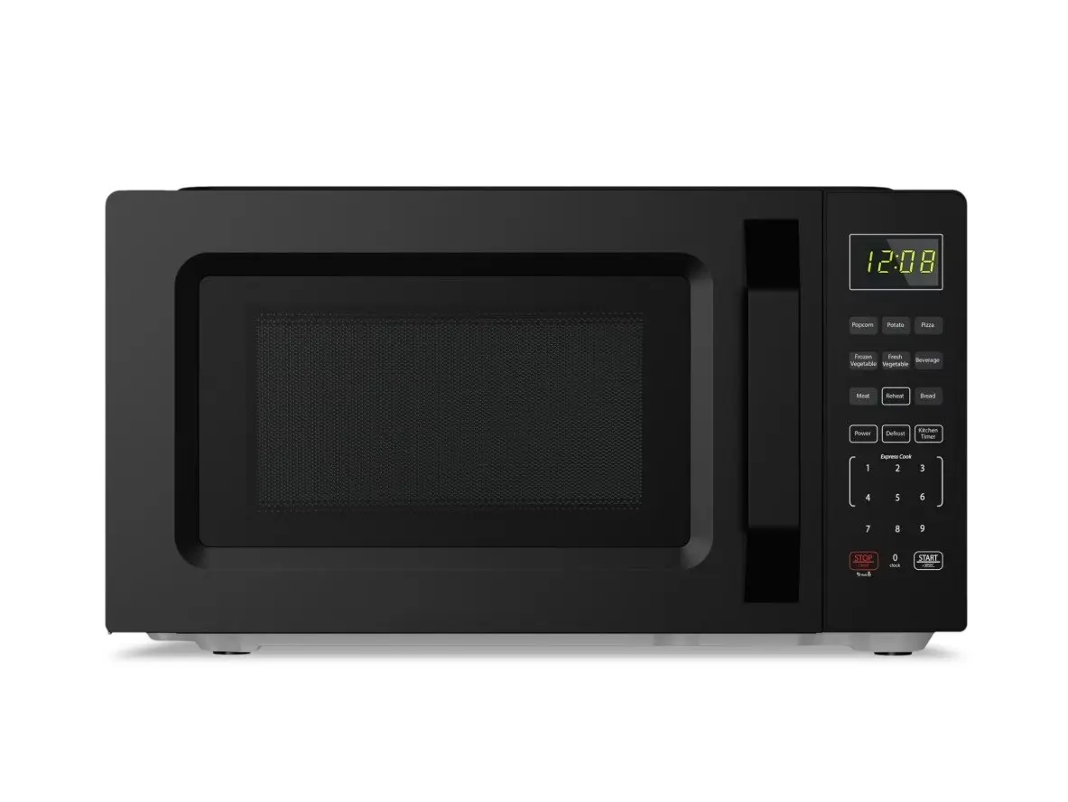 0.7 cu ft Microwave Oven, 700W Countertop Microwave Oven with Auto Cook Menu, Black