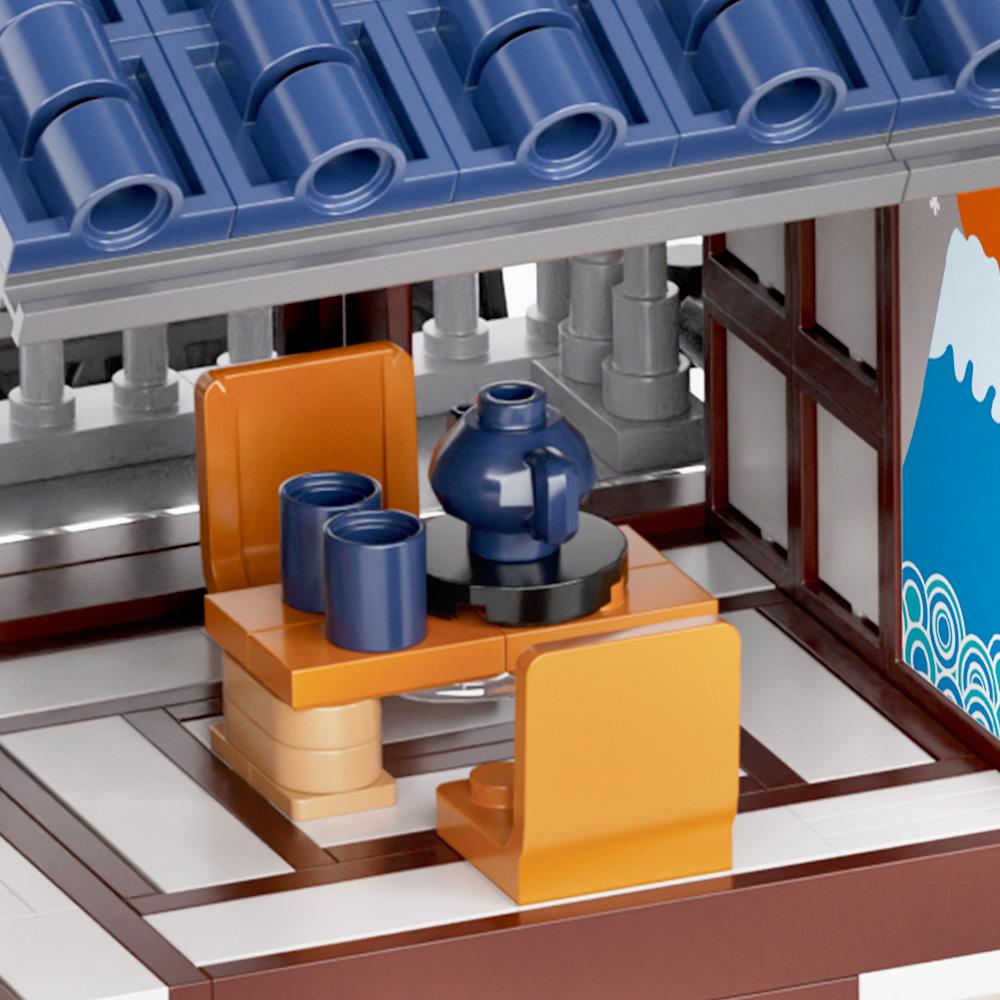 1219 Mini Block - Japanese Teahouse Building Blocks with Lights