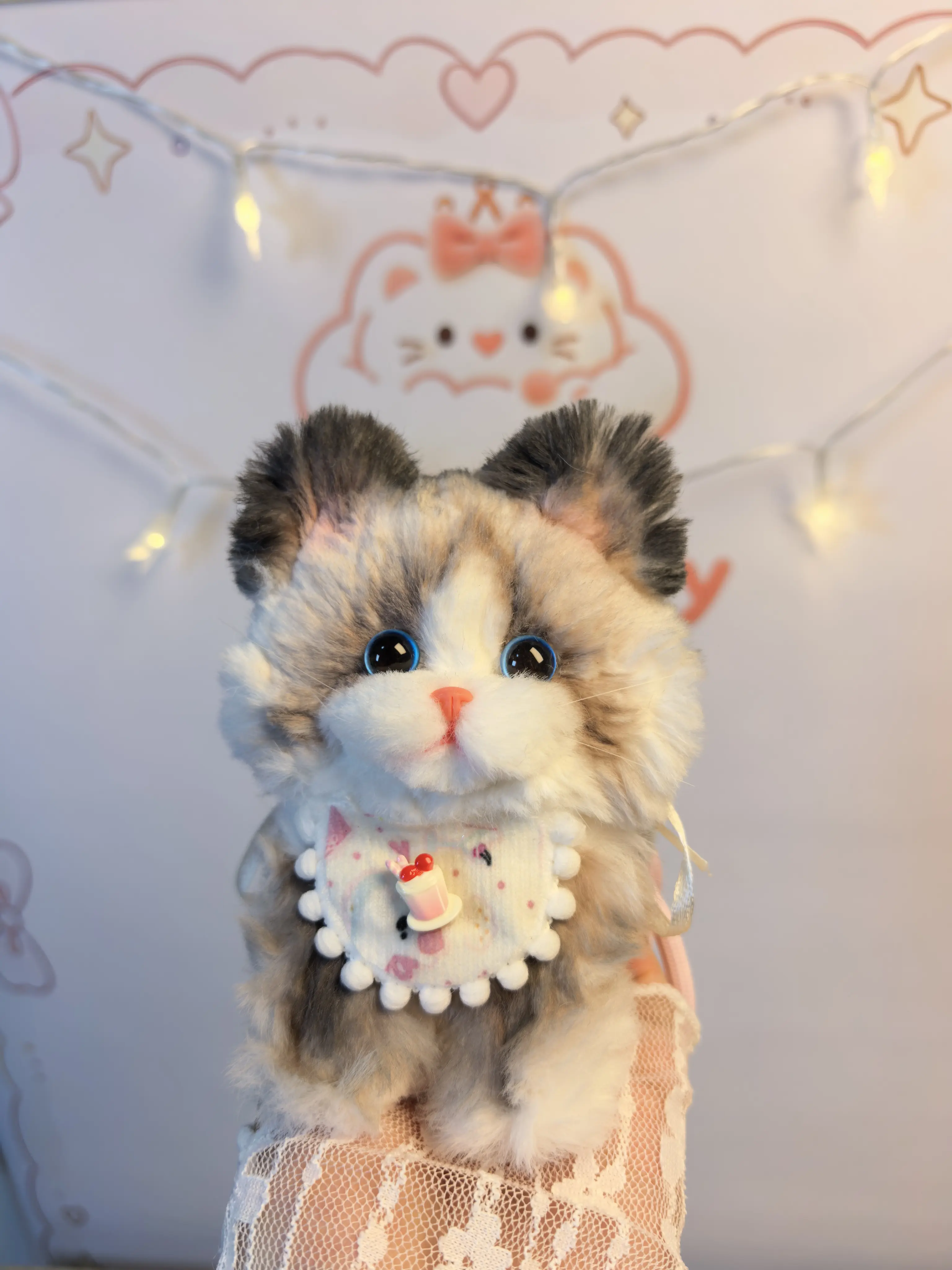 Kiki Fluffy Unique Creative Handmade crafts fluffy gift idea key chain bag charm car ornament beautiful toys