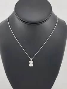 Sterling Silver 925 Teddy Bear Pendant Necklace – Cute, Dainty, Gift-Ready