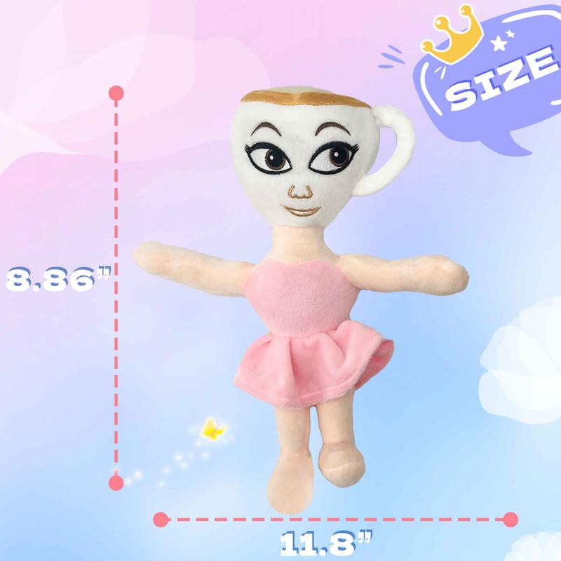 Tung Tung Sahur cappuccino plush doll - expressive eyes, soft polyester fabric for home decoration and gifts, playable design Perfect gift for boys and girls on birthdays or holidays such as Christmas and  Huggable Stuffed Animal Kawaii Stuffed Animals