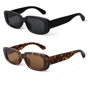 A Set of 4/2 Pcs Rectangle Sunglasses for Women Men,Retro Driving Glasses,Vintage Fashion Eyewear,Halloween Christmas Party Gifts,Hand Tools Kits