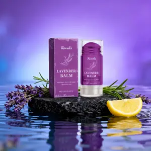 Portable Solid Perfume Lavender Balm, Applyable to Wrist and Clothing, Travel-Friendly, Christmas Gift Option, Model Xinghao