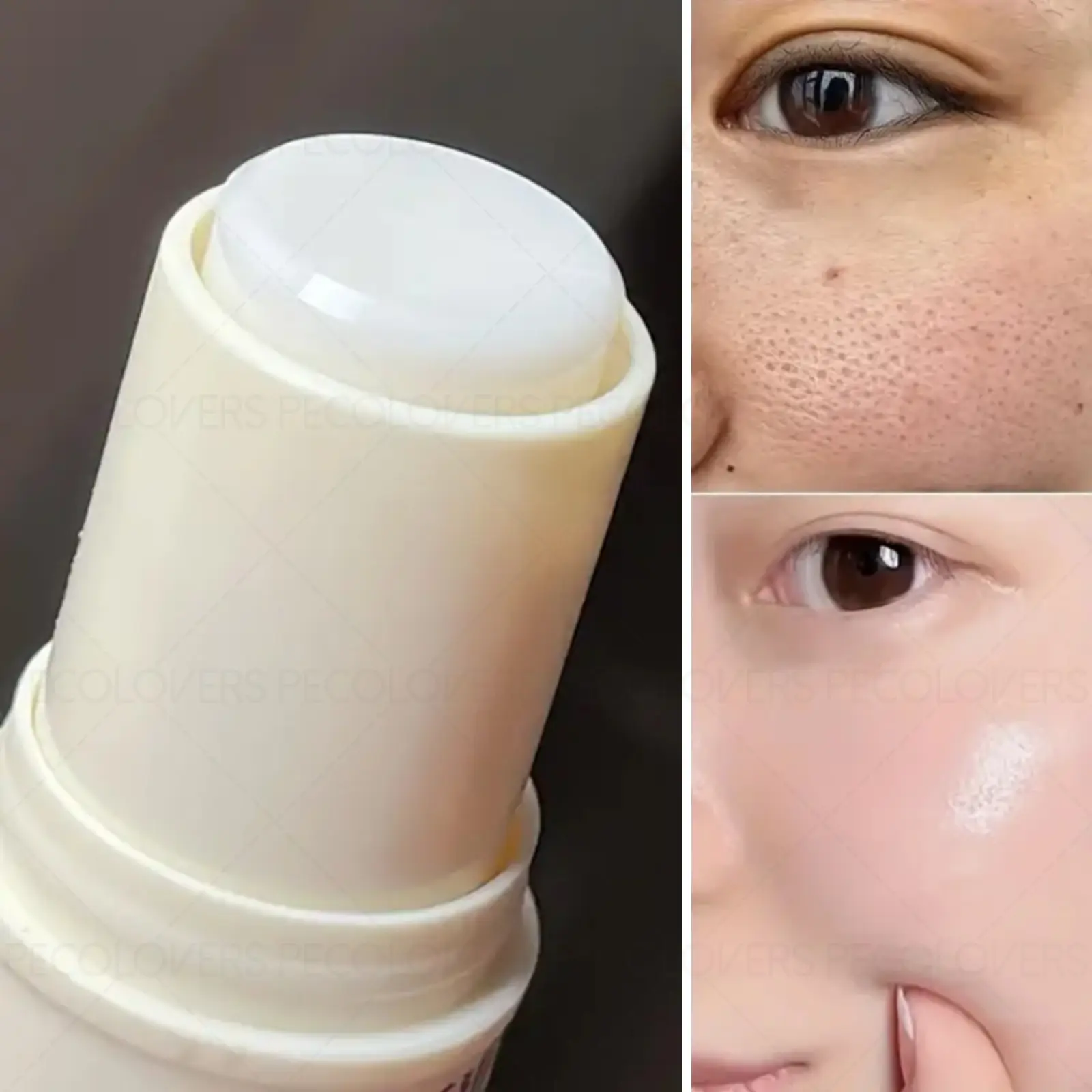 1PC Invisible Pores, Moisturizing, Soft Texture, Pre-maining, Concealing, Brightening, Daily Glow, Easy Application, Invisible Pore Stick, Perfect Christmas Gift for Girls, Brighten Dull Skin, Brighten Skin Tones