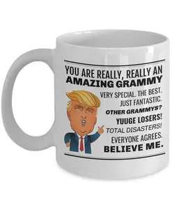 Trump Grammy Mug, Trump Mothers Day Grammy Gift, Gag Gifts for Grammy, Trump Novelty Grammy Gifts, Grammy Grandma Coffee Mug Cup