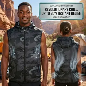 Professional Fan Vest for Construction & Warehouse | 3-Speed Dual Fans Cooling Vest | Water-resistant & Lightweight for Warehouse/Gardening/Fishing/Golf/Kitchen | Unisex Vest(Uses Your Own Power Bank)