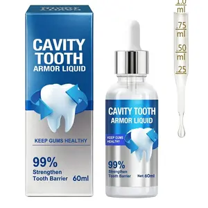 Oral Freshness Drops, Lightweight Alcohol-Free Mouth Rinse Alternative with Dropper, 60ml Breath Freshening Liquid for Daily Oral Care