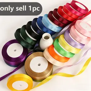 Multiple Colors Available Satin Ribbon Roll, Perfect for Valentine's Day, Mother's Day, Crafts, Gift Wrapping, Weddings, DIY Projects, Gift Supplies