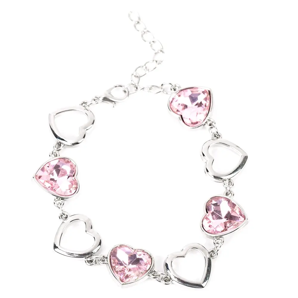 Sentimental Sweetheart Bracelet-Pink