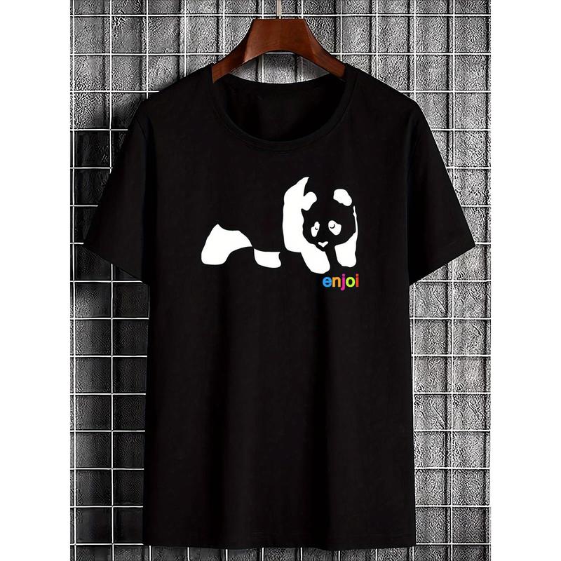 T-shirt Vintage ENJOI Logo Panda Rouge Taille XS - Années 90, Skateboarding, Coton, Occasion Très Bon état