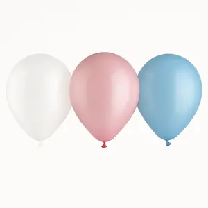 Gender Reveal Latex Balloons - 11-Inch Mix, 15-Pack