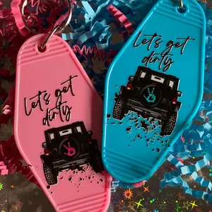 Off Road Retro Hotel Keychain Plastic Plastic
